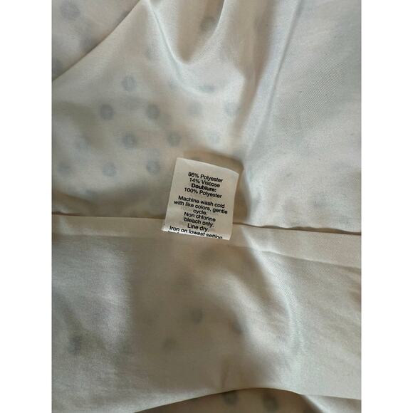 Vintage J crew off white and black dot women's woven short sleeve blouse - Picture 6 of 6